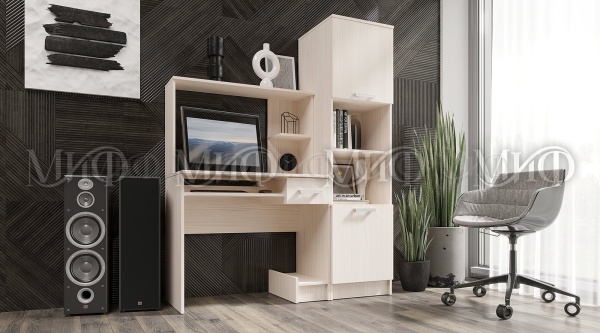 Компьютерный Стол Моника №3/Ш-1352 x В-1728 x Г-500 мм/Разные Цвета