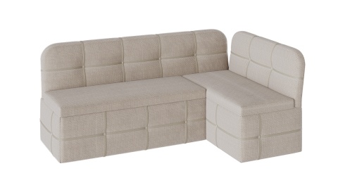 Скамья Угловая со Спальным Местом «Майами» (Дуб Сонома трюфель/Рогожка Бежевая)Д-1910+1220 мм x Г-500 мм x В-780 мм