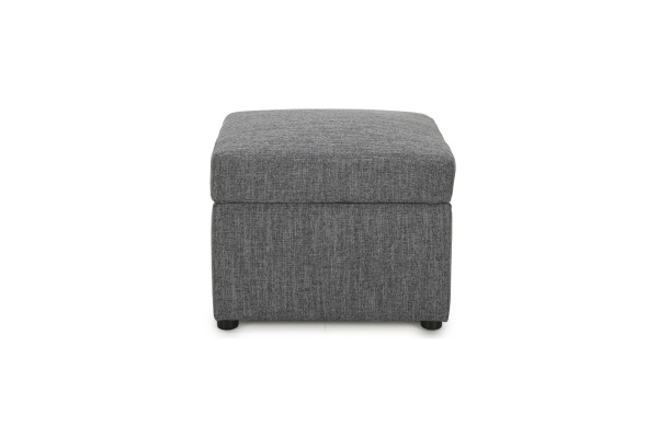 Пуф Квин рогожка серая