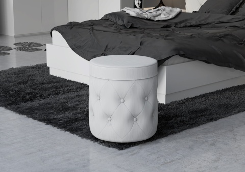 Пуф тип 5 белый кашемир