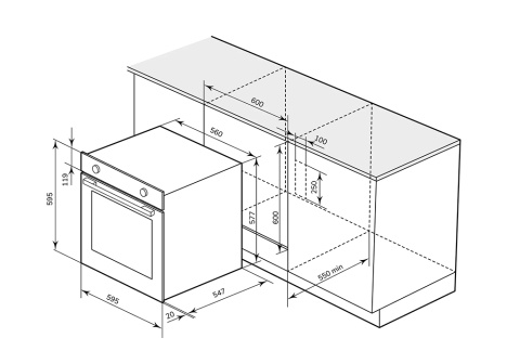 Духовой шкаф Millen MEO 6003 BB